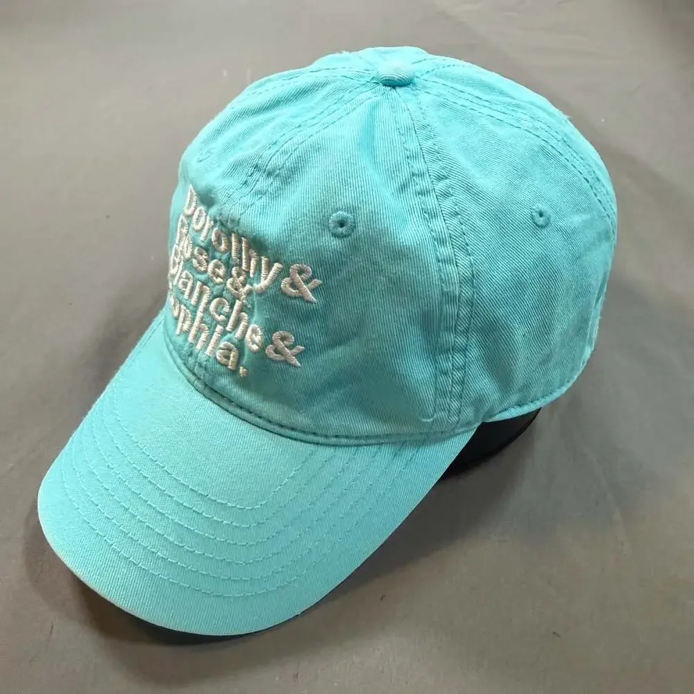 The Golden Girls Dorothy & Rose & Blanche & Sophia Teal Baseball Cap Hat